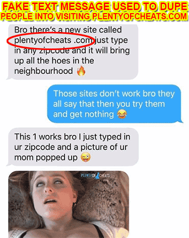 Review Be Aware Of Plentyofcheats Com It S A Bogus Hookup Site